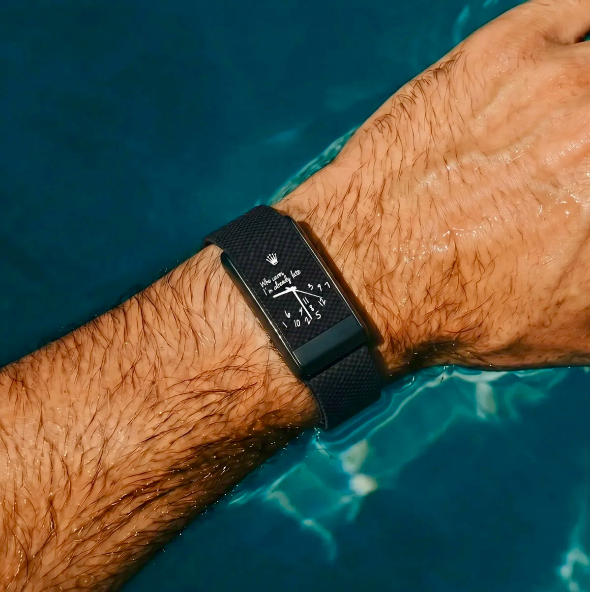 Bracelet nylon noir Whoop 5.0 – Time Noir