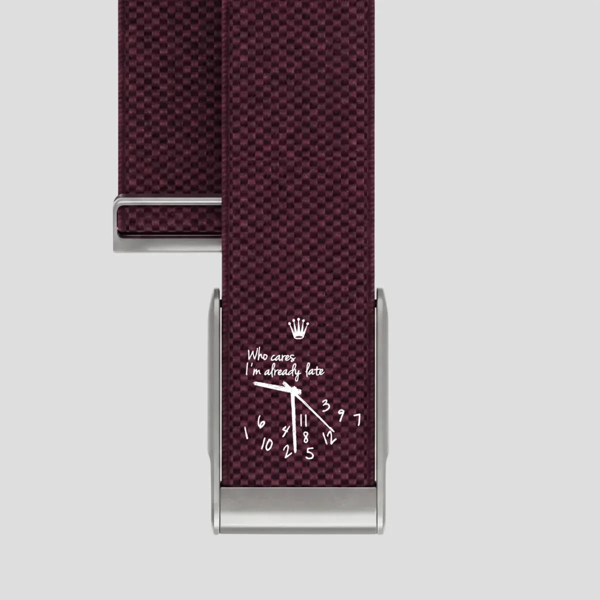 Bracelet nylon bordeaux Whoop 5.0 – Time Bordeaux