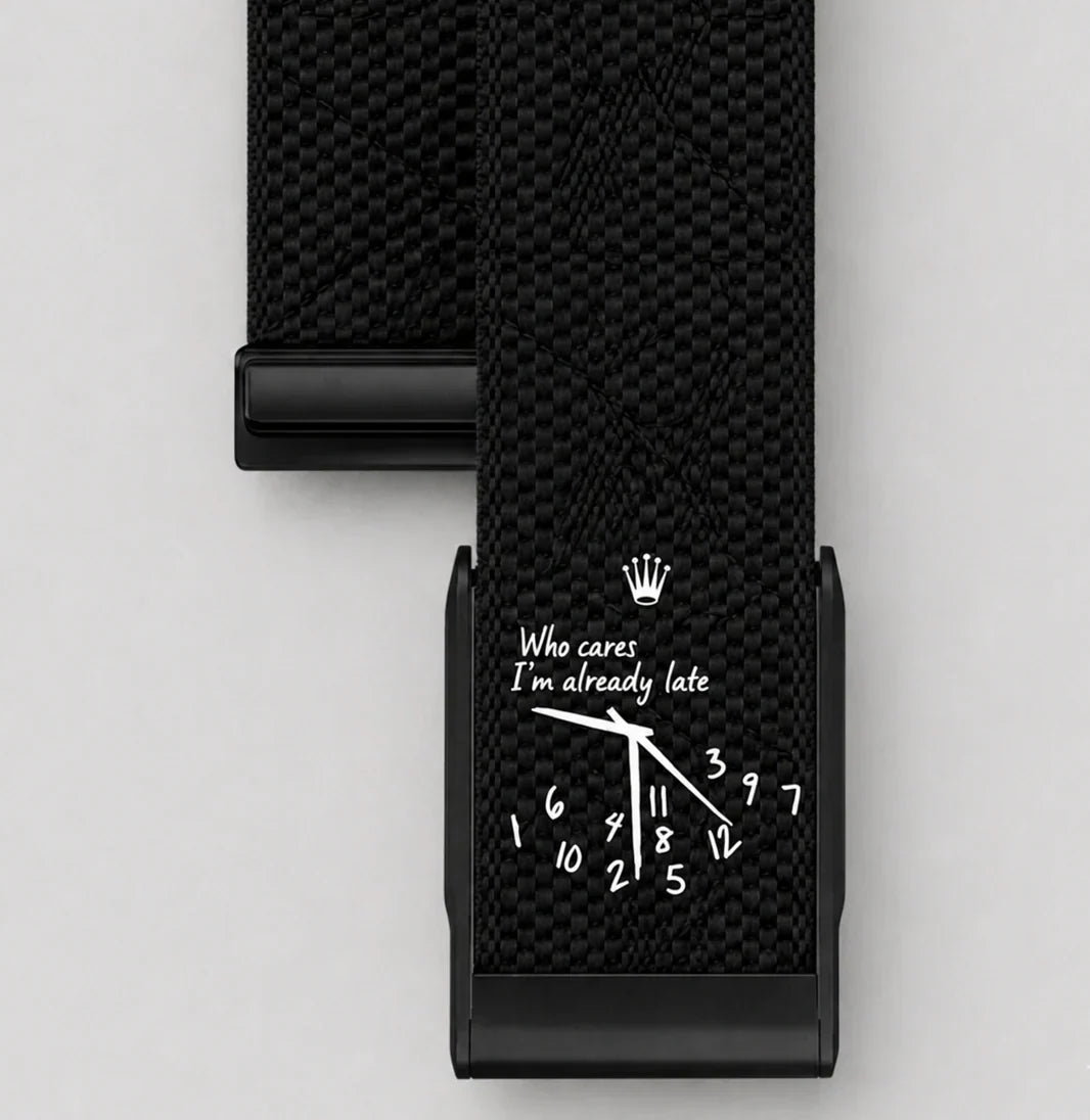 Bracelet nylon noir Whoop 5.0 – Time Noir