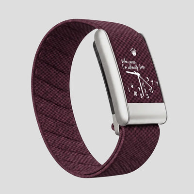 Bracelet nylon bordeaux Whoop 5.0 – Time Bordeaux